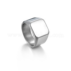 Quadratische Fingerringe aus Edelstahl 304&nbsp;WGB1DFB-23
