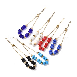 Браслеты-цепочки из нержавеющей стали 304&nbsp;BJEW-Z123-01G