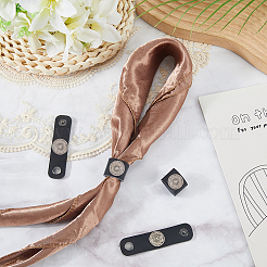 6 Stück PU-Leder mit Schalclips aus Legierung&nbsp;FIND-CL0001-84B