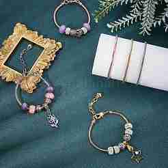 9 pieza de fabricación de pulseras de estilo europeo de latón de 3 estilos&nbsp;MAK-SC0001-14