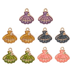 10шт 5 цвета сплава эмалевые подвески&nbsp;FIND-YW0003-71