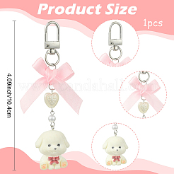 Подвесные украшения из искусственного жемчуга и смолы&nbsp;HJEW-YW00332