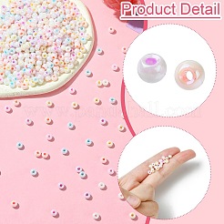 1280 шт. 8-х цветные непрозрачные стеклянные бусины&nbsp;SEED-CJ0001-24