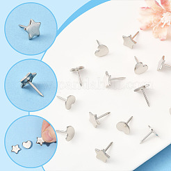 100 шт. 2 стиля железных кнопок для чертежей&nbsp;AJEW-SP0003-97