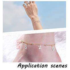 288 шт. 36 стиля 304 нержавеющая сталь буквы алфавита a~z подвески и цифра 1~9 подвески&nbsp;STAS-DC0002-31