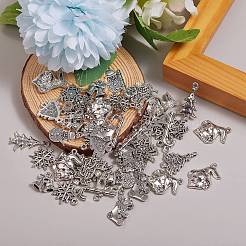 100 pcs 10 styles pendentifs en alliage de style tibétain&nbsp;TIBE-SZ0001-01AS