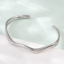 Offene Armreifen aus 304 Edelstahl für Damen&nbsp;BJEW-R019-03P-01