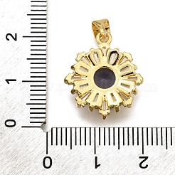 Ottone micro spianare pendenti zirconi&nbsp;KK-K401-34G-02