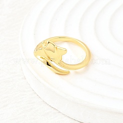 Латунные манжеты для женщин&nbsp;RJEW-F184-08A-G