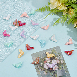 60шт УФ-покрытие непрозрачные акриловые бусины&nbsp;MACR-ME0001-16