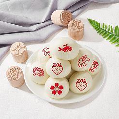 Деревянный воск печать штамп&nbsp;AJEW-WH0122-002