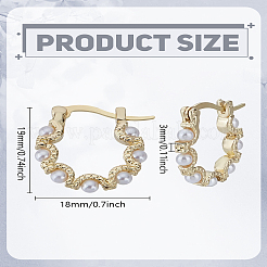 1 пара серег-колец из цинкового сплава&nbsp;EJEW-LP0003-66P