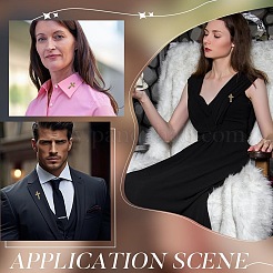 4шт. брошь из сплава со стразами&nbsp;JEWB-FG0001-26