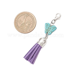 Подвеска-бабочка из синтетической бирюзы&nbsp;HJEW-JM03736