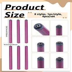 6 шт. 6 стиля pp пластиковые штампы для нейл-арта наборы ручек&nbsp;MRMJ-LP0004-09