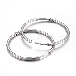 Orecchini a cerchio huggie in acciaio inossidabile 304 anti-ossidazione&nbsp;X-EJEW-L205-02A-P