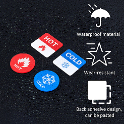 16 пара акриловых публичных знаков 2-х стилей&nbsp;DIY-FH0008-28D