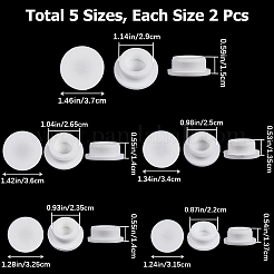 10шт 5 стиля силиконовая заглушка для отверстия водонепроницаемая заглушка&nbsp;AJEW-GF0007-93