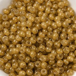 6/0 perle di semi di vetro imitazione giada&nbsp;SEED-T006-04A-02