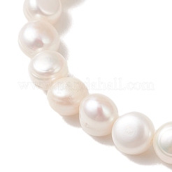 Эластичные браслеты из натурального культивированного пресноводного жемчуга&nbsp;BJEW-JB13472