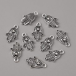 Pendentifs en alliage de style tibétain&nbsp;LS-PALLOY-WH0101-13AS