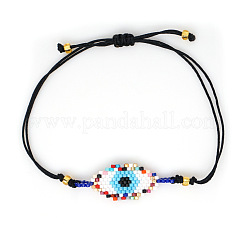 Браслеты из стеклянных бусин от сглаза&nbsp;FP0474-2