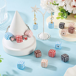 10шт непрозрачные акриловые бусины с принтом&nbsp;MACR-TA0002-43