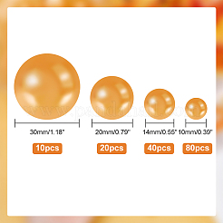 Абс пластиковые жемчужные бисера&nbsp;FIND-WH0127-18C