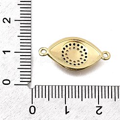 Подвески-коннекторы из латунных микрофибрилл с прозрачными и черными кубическими цирконами&nbsp;KK-P336-11G