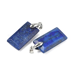 Граненые подвески из окрашенного натурального лазурита&nbsp;G-L623-03P-05