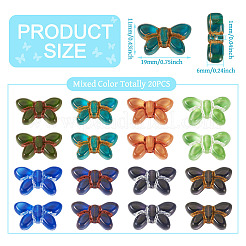 20 шт. прозрачные бусины лэмпворк&nbsp;FIND-TA0005-47