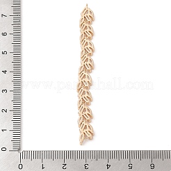 Большие подвески из прозрачного стекла с инкрустацией из латуни&nbsp;KK-S388-11G