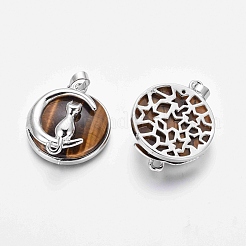 Кулоны с тигровым глазом&nbsp;G-J386-B08