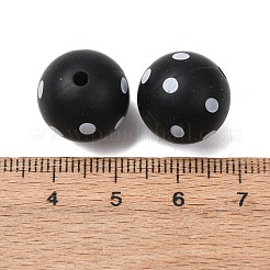 Perles en silicone imprimées écologiques de qualité alimentaire&nbsp;SIL-A013-01A-07