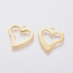 201 подвеска в форме открытого сердца из нержавеющей стали&nbsp;X-STAS-L234-102G