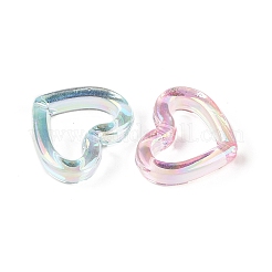 Прозрачные акриловые бусины с УФ-покрытием. смешанный цвет&nbsp;OACR-Z020-21A