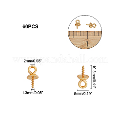 Ionenbeschichtung (IP) 304 Edelstahl Tasse Perle Peg Bails Pin Anhänger&nbsp;STAS-UN0009-04G