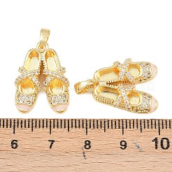 Colgante micropavé cubic zirconia de latón&nbsp;KK-C248-07G-01