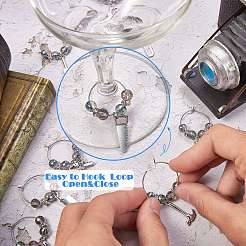 15 breloque en forme d'outil en alliage pour verre à vin&nbsp;HJEW-SW00127-04