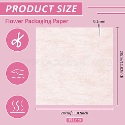 144 feuille de papier d'emballage pour fleurs&nbsp;DIY-BC0016-57E