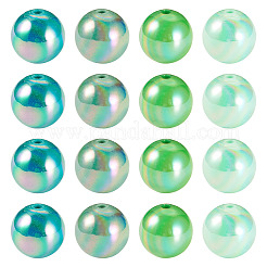 20 pz 4 colori placcatura UV perline acriliche opache&nbsp;MACR-TADJ0001-03A