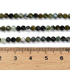 Бусы из натурального зеленого турмалина&nbsp;G-C262-A05-3mm