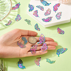 40 шт. 10 стиля 201 нержавеющая сталь травленые металлические украшения подвески&nbsp;STAS-TA0003-04