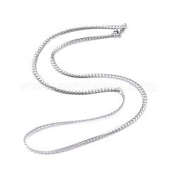 Herren-Halsketten aus Edelstahl 667 mit kubanischer Gliederkette&nbsp;NJEW-G340-01P-1