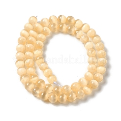 Brins de perles teints en sélénite naturelle&nbsp;G-P493-02F