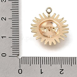 Pendentifs en laiton zircon cubique transparent&nbsp;CU-CBA7960-12G