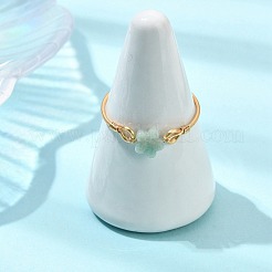 Natürliche Edelsteinperlen Fingerringe&nbsp;RJEW-JR01041