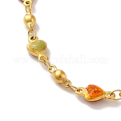 Нержавеющая сталь марки 304 с эмалевыми ожерельями&nbsp;LS-NJEW-B077-03G