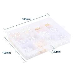 164шт цветок и круглые пластиковые и круглые бусины из сплава&nbsp;DIY-YW0002-57