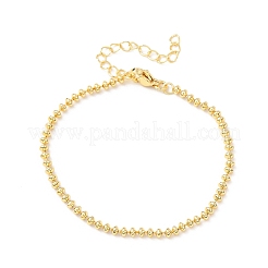 Браслеты из латунных бусин для женщин&nbsp;BJEW-C140-20G